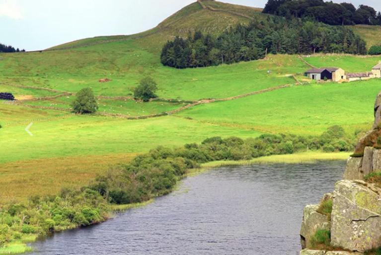 Landscape with Hadrian's wall