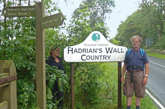 walkers entering Hadrian's Wall county - S-Cape Travel